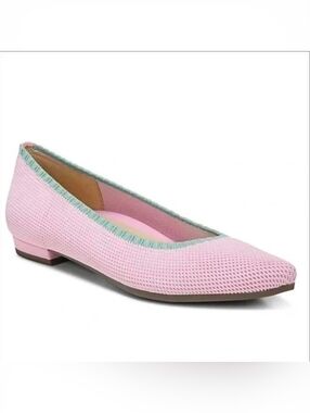 Vionic Dahlia Pink And Green Accent Knit heel flats Size 7